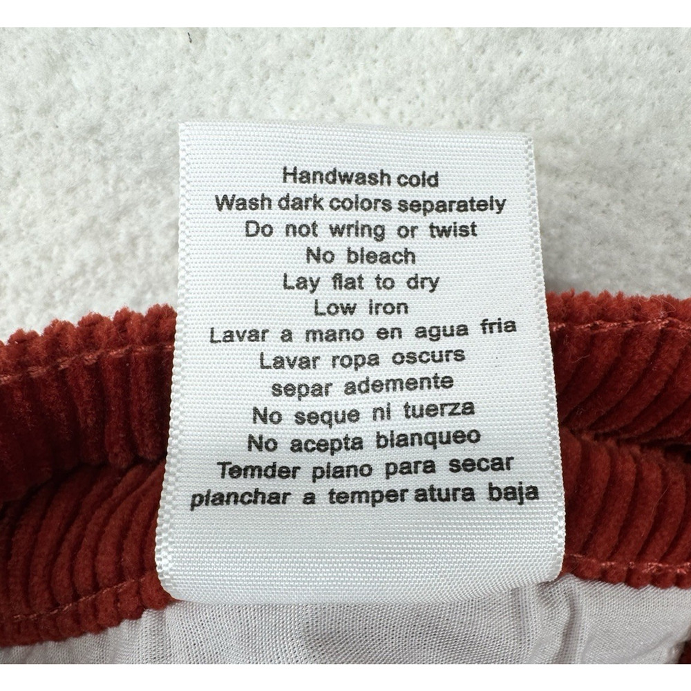 Judy Blue Pants Ankle Straight Corduroy Button Fly Rust Sz 5/27 - Picture 9 of 10